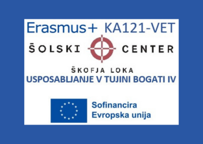Erasmus+ KA1: Usposabljanje v tujini bogati IV • Training Abroad Enriches IV